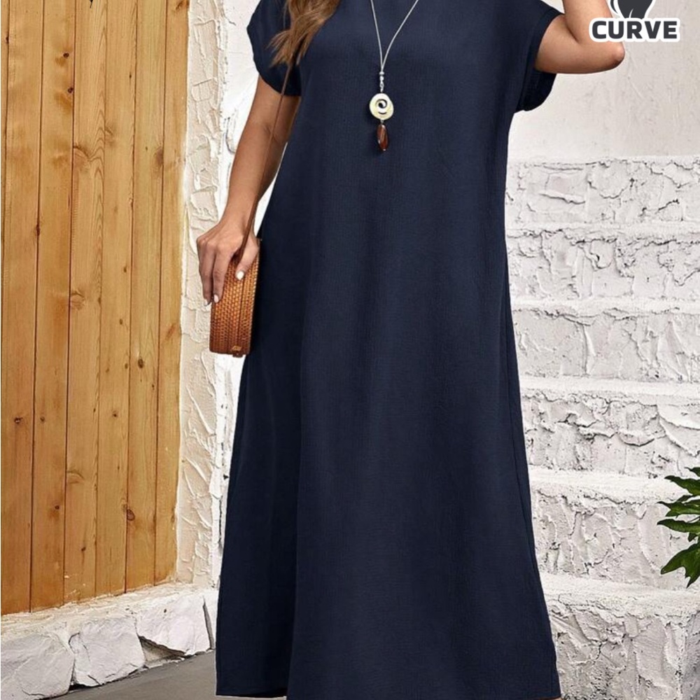 Elegant Navy Blue Maxi Dress